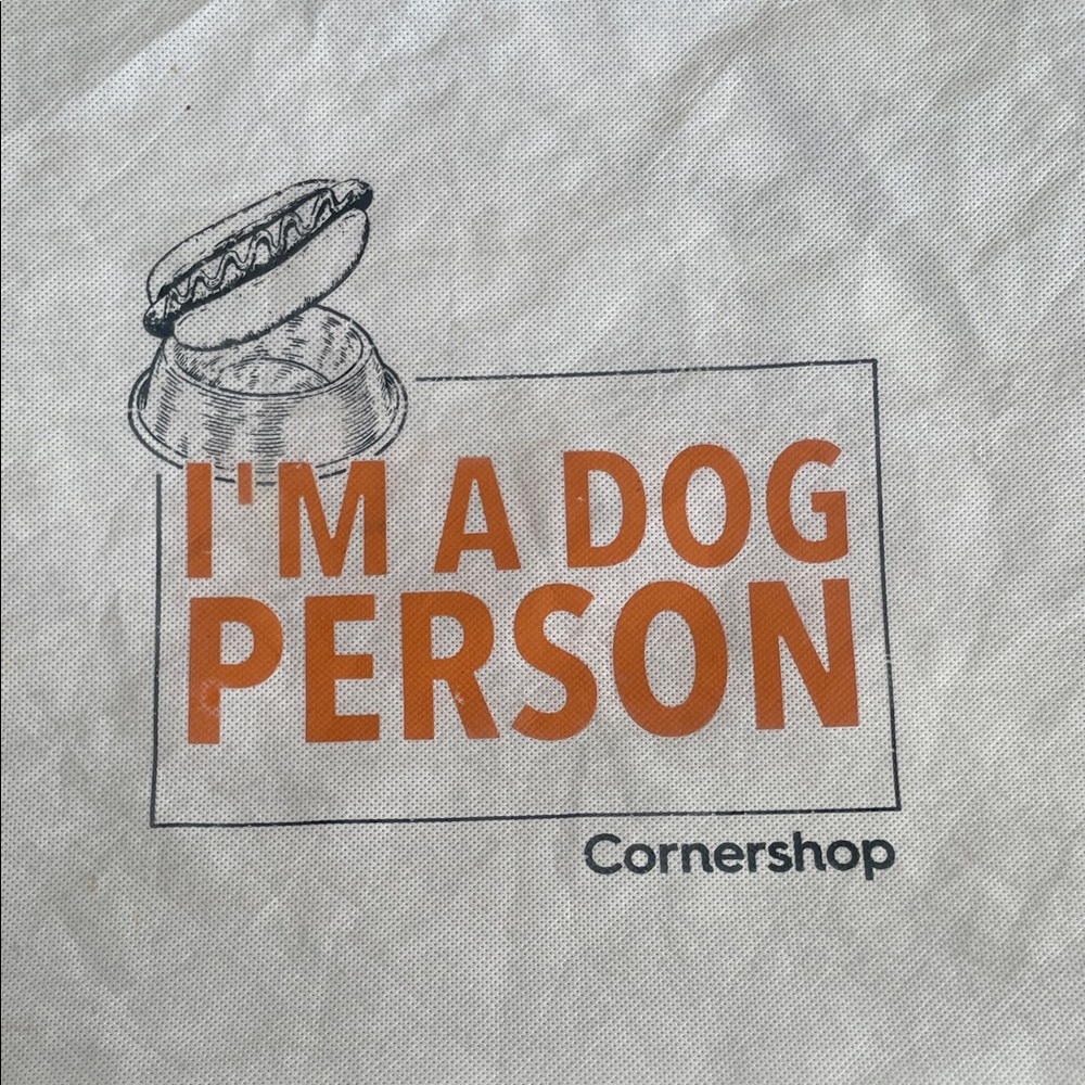 FREE WITH PURCHASE : White Dog Tote Bag. I’m A Dog Person - Picture 2 of 6